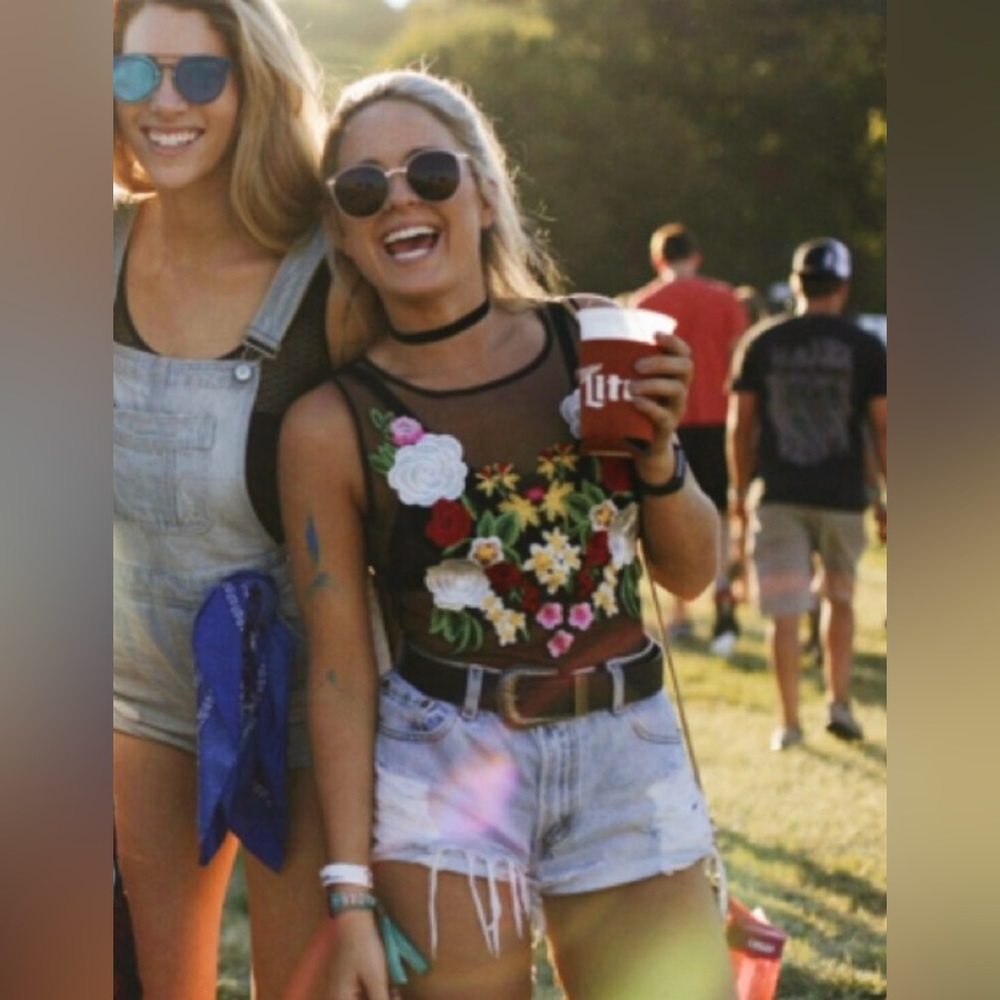 Forever 21 sheer leotard